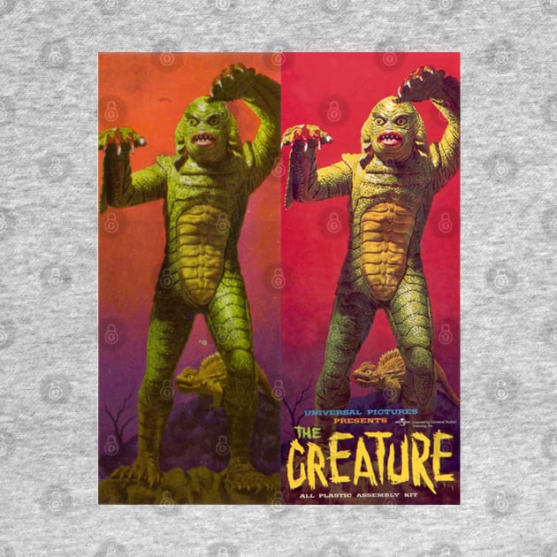 Vintage Aurora Monster Model Kits Art Work by DirtyD